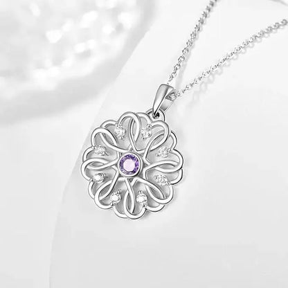 Silver Birthstone Pendant With chain Pack of 1