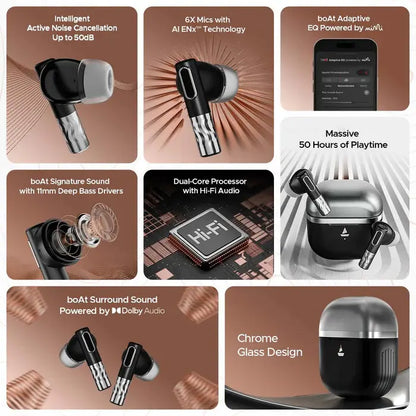 Special & Perfect Earbuds with Zenith Style | ANC Technology | Upto 70Hours Backup | Quad-Mic System | AI-Inbuilt |