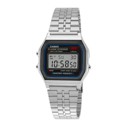 Luna Retro Digital Watch – A159W Silver Edition