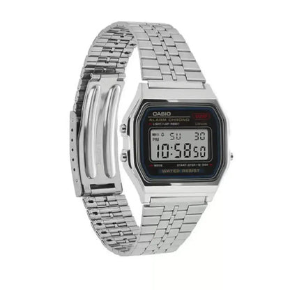 Luna Retro Digital Watch – A159W Silver Edition